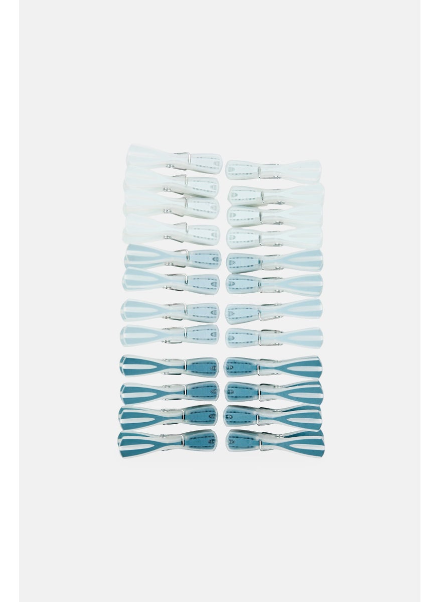 YOTO 24 Pcs Clothes Pegs, Multicolor  - Image 1