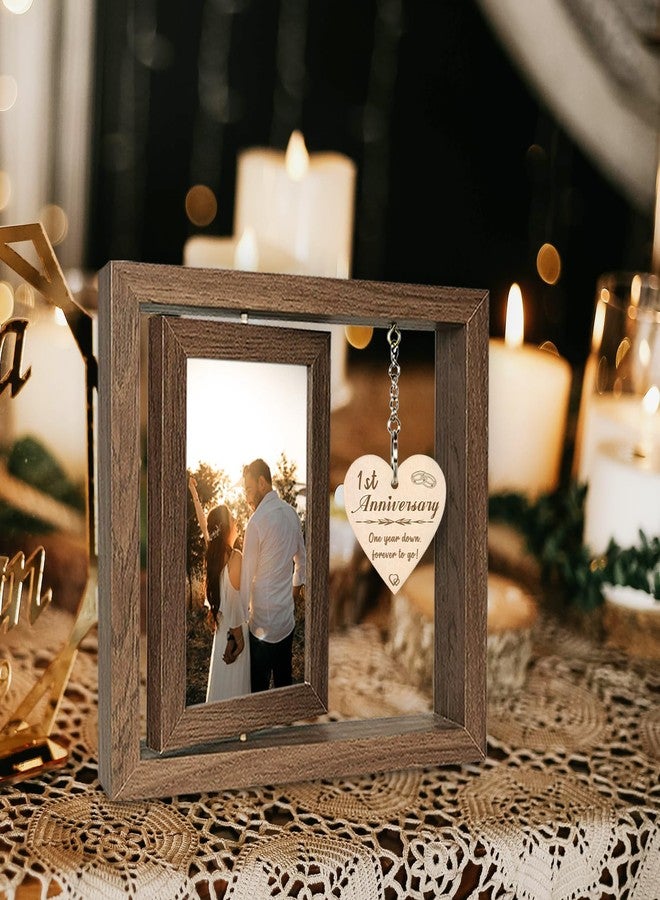 EYITUPC 1 Year Anniversary Picture Frame Gifts, Paper Anniversary Frame for Her Him Girlfriend Boyfriend - Image 4