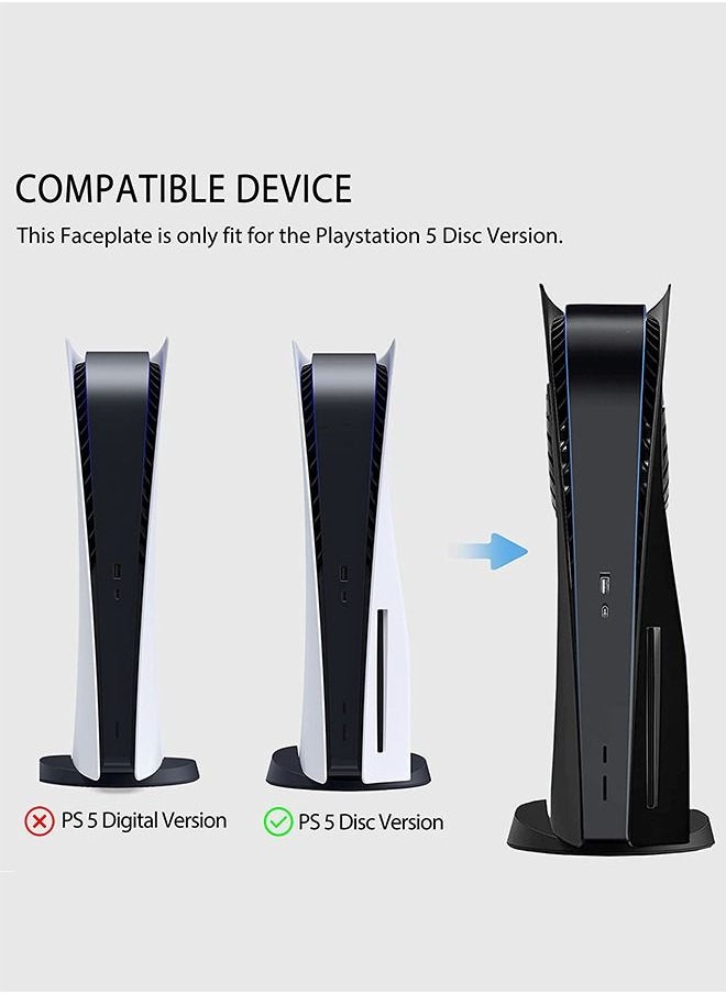 S-Color - PS5 Faceplate with Cooling Vent Face Plate Console Cover Shell for Playstation 5 Disc Edition - Image 1