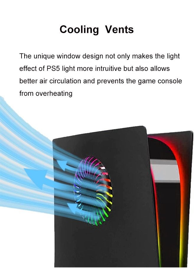S-Color - PS5 Faceplate with Cooling Vent Face Plate Console Cover Shell for Playstation 5 Disc Edition - Image 1