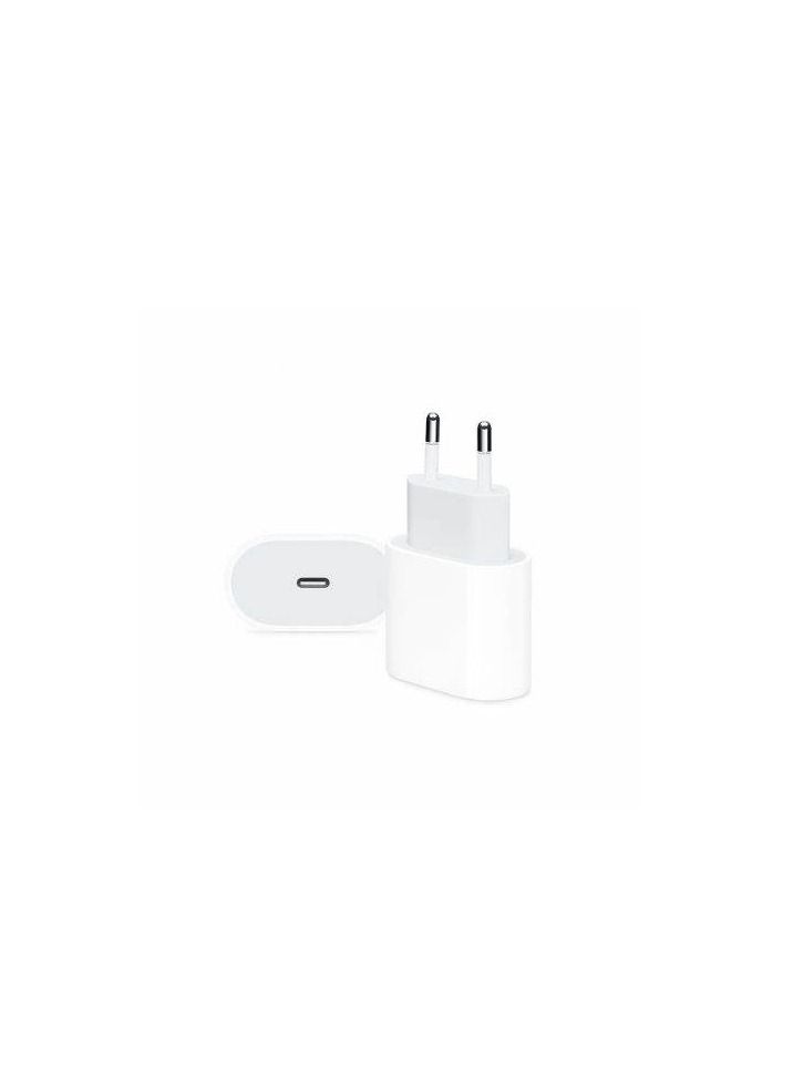 20W USB C Dual Plug Power Adapter White