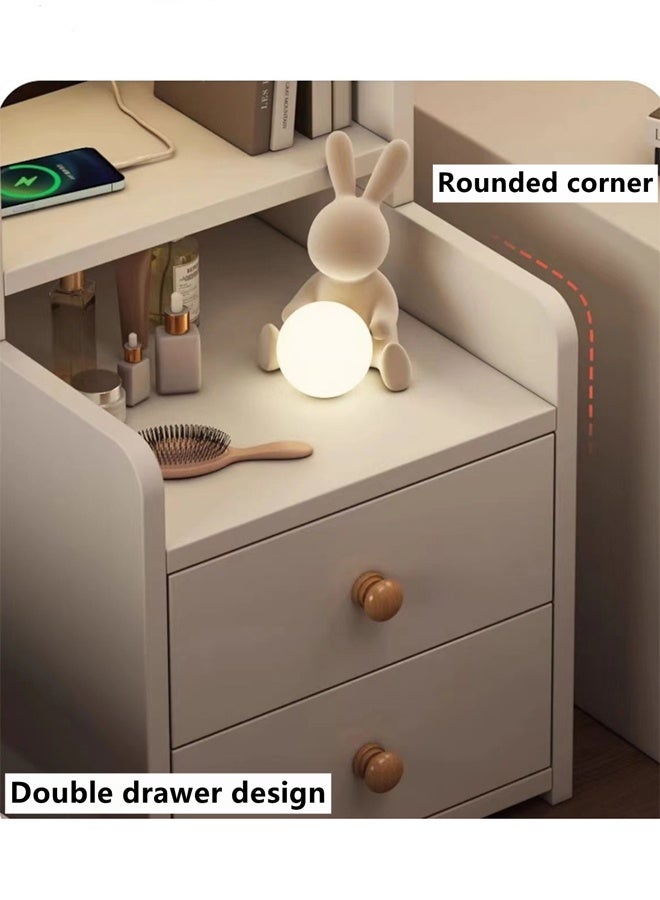 Kutis 8-Tier  Bookcase Storage Rack  Bookshelf  Shelving Display Storage Unit Office Living Room Furniture With 2 Drawer Density Board 40 x 30 x 160 cm. - Image 4