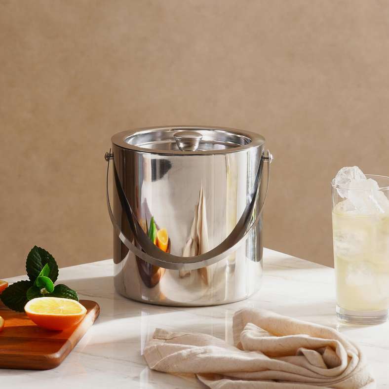 Pan Home Chrome Ice Bucket 1.5L for Entertaining