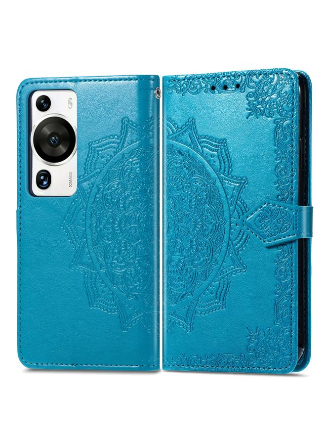 S-TOP Case For Huawei P60 Pro Mandala Flower Embossed Leather Phone Case - Image 2