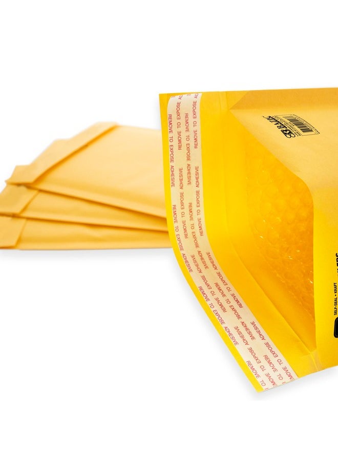 Bazic Products - Bazic Kraft Bubble Mailers 4 9.5X13.5 Self Seal Closure Padded Cushion Envelope Yellow Mailing Shipping Envelopes Paper Bag (2/Pack) 1Pack - Image 1
