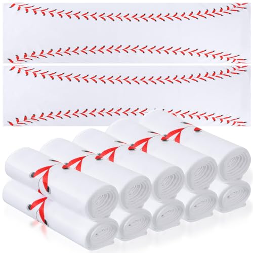 CraftyDream 12 Pcs Cooling Towel Baseball Football Basketball Breathable Chilly Softball Soccer Yoga Ice Towel, 40"x12" Tennis Microfiber Accessories for Player(White,Baseball) - Image 1