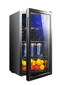 Cool Baby COOLBABY 95L Big Capacity Cooler Refrigerator Skincare Fridge Cabinet Transparent Glass Door Cellar Small Fridge for Room  - Image 1