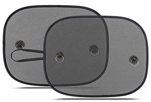 Relarr Car Shade for Window Interior Screen Double-Layer Mesh Sun Block, Protect Baby from Sunlight, UV Rays (2 Pcs) - Image 1