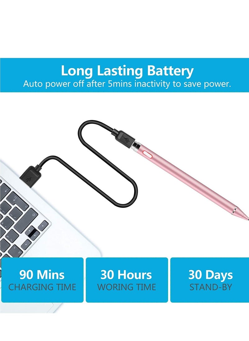 Stylus Pen for iPad - Rechargeable 1.5mm Fine Point High Sensitivity Digital Pencil for Drawing and Writing, Compatible with Phone/iPad/iPad Pro/Samsung Android and Other Touch Screen Devices  - Image 4