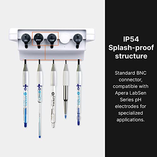 Apera Instruments, LLC-AI501 PH700 Benchtop Lab pH Meter, 0.01 pH Accuracy, 1-3 Points Auto Calibration, 3-in-1 pH/Temp. Electrode - Image 5
