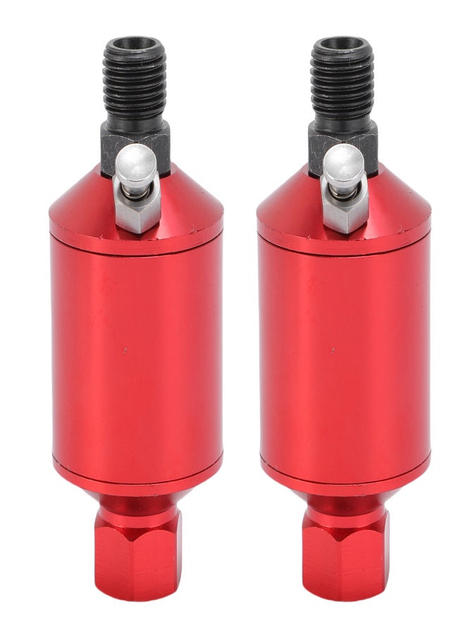 2 Pcs Air Paint Gun Filter 1/4in NPT Inlet Outlet Aluminum Alloy Air Compressor Water Separator Filter Red - Image 2