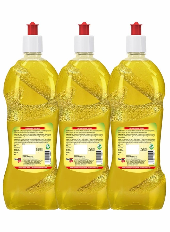 Stanfresh | Anti - Germ Dishwash Gel | Lemon Neem | 500ml Pack Of 3 - Image 2
