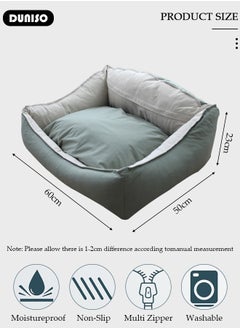 DUNISO Dog Bed, Non-Slip Pet Sofa Lounger Puppy Couch Removable Machine Washable Cover Cushion Big Cat Kennel Cot, Medium Large Adult Dogs Kitten Sleeping Mattress  - Image 4