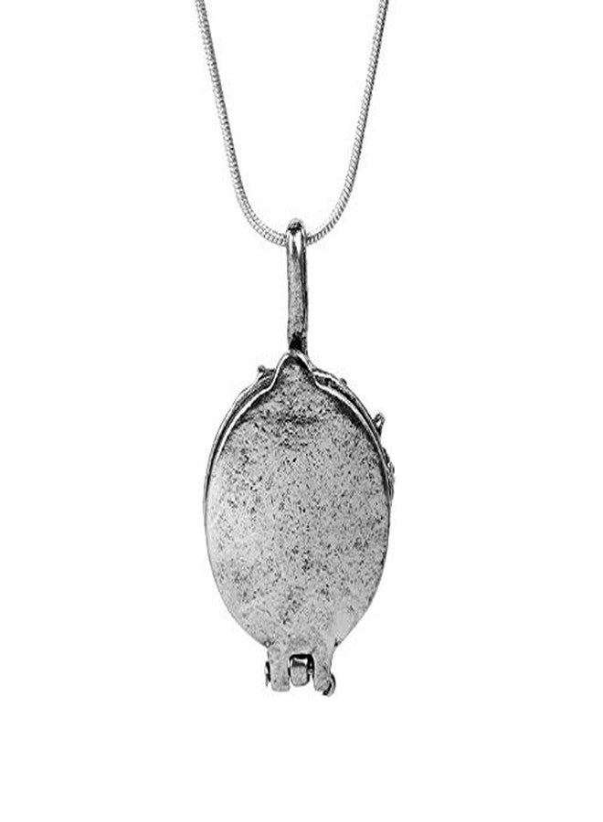 JinYu 2 Set The Vampire Elena Gilbert Opening Vervain Locket Pendant Necklace and Red Earrings with Transparent Box - Image 5