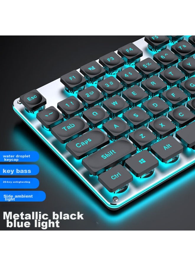 Eweadn Gx710s Mechanical-feel Wired Keyboard, Wireless Office Desktop Computer Laptop Keyboard And Mouse Set, Low-profile Membrane Gaming E-sports Mouse Peripherals - Image 4