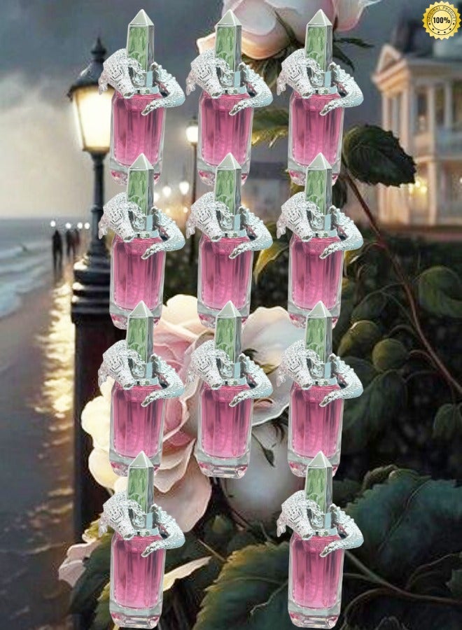 PINK 11 Pieces Classic Christian Pink Silver Perfume EDP 25ML - Image 1