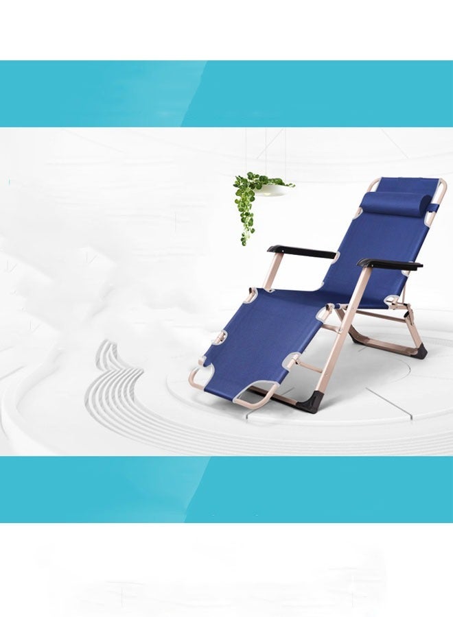 KLNAMAEAAN Chaise Lounge Outdoor Portable Folding Patio Recliner Chair adjustable Backrest with Suede Mat  - Image 4