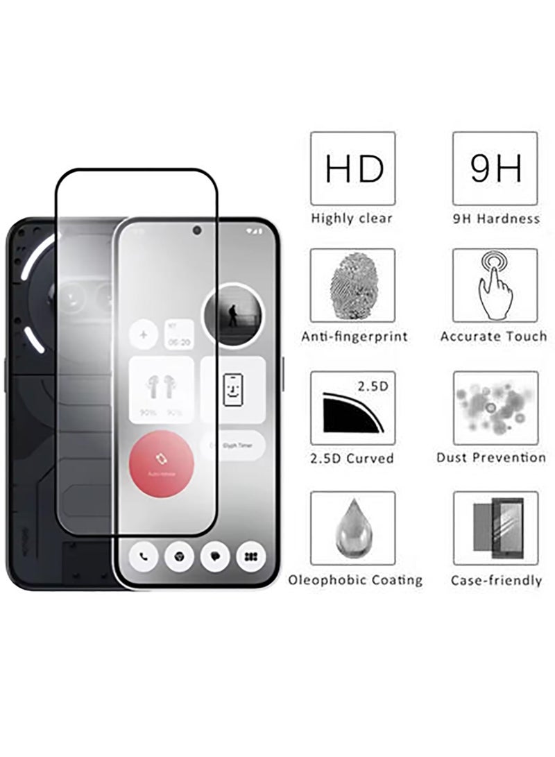 YJS 1 Pack Tempered Glass Screen Protector for Nothing Phone 2a,9H Hardness Protective Film for Nothing Phone 2a, High Clear, Anti Scratch, Bubble Free Tempered Glass Film - Image 2