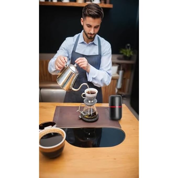 Honwor Electric Coffee  Spice Grinder 150W Stainless Steel Blade 42Oz Large Capacity Powerful  Versatile For Beans Nuts Herbs  Includes Cleaning Brush - Image 2