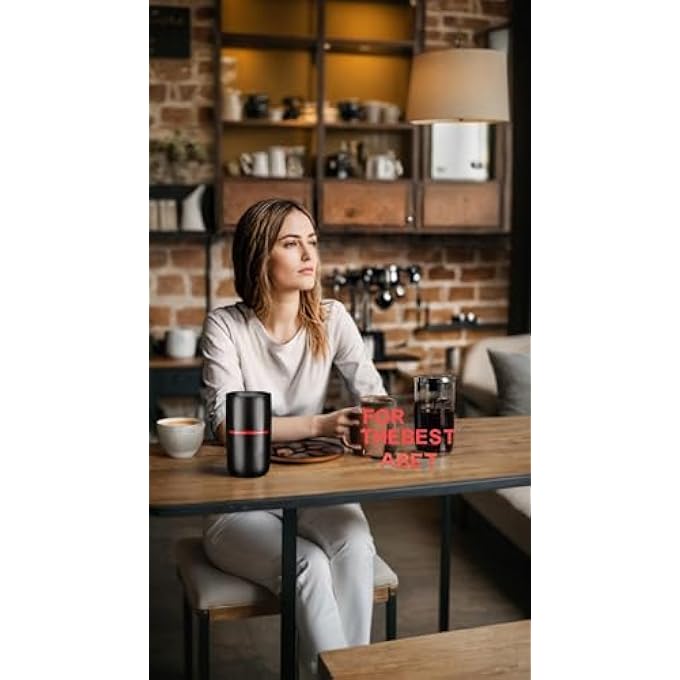 Honwor Electric Coffee  Spice Grinder 150W Stainless Steel Blade 42Oz Large Capacity Powerful  Versatile For Beans Nuts Herbs  Includes Cleaning Brush - Image 3