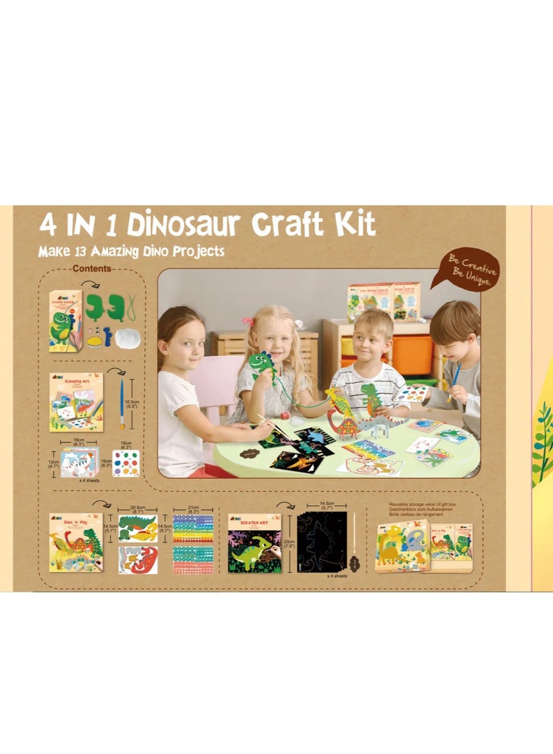 Avenir 4 in1 Dinosaur Craft Kit - Image 2