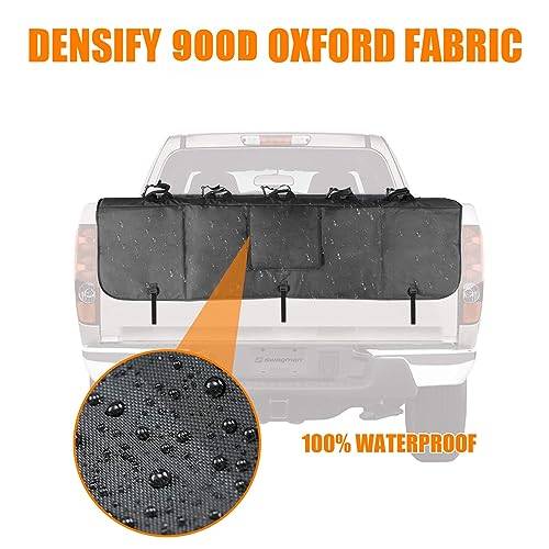 WALMANN 52" Wide Tailgate Pad for Bikes, Holds Up to 5 Bikes Pickup Truck Tailgate Bike Pad with 2 Tool Pockets - Image 3