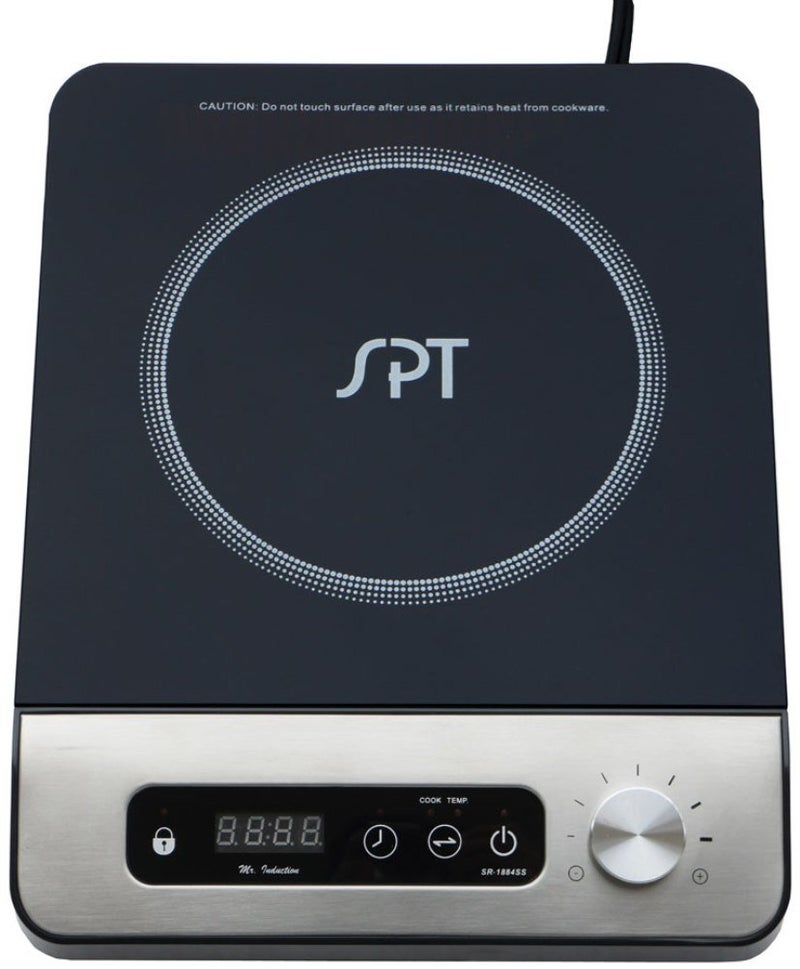 SPT SR-1885SS 1650W Induction Cooktop, Black - Image 3