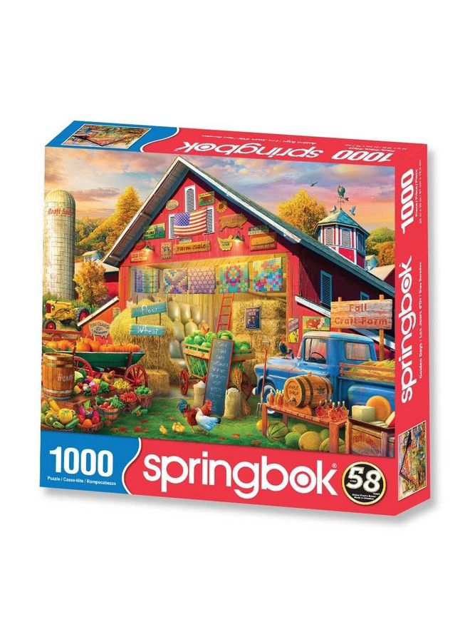 Springbok ألغاز 1000 قطعة أيام ذهبية مصنوعة في الولايات المتحدة - Image 3