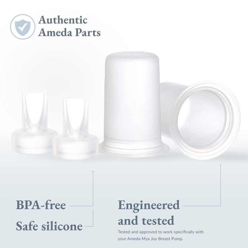 Ameda Universal Spare Parts Kit | Ameda Breast Pump Accessories | Ameda Breast Pump Parts | (2) Diaphragms & (2) Valves | Compatible with HygieniKit, MYA Joy, MYA Joy Plus & Pearl | Ameda Pump Parts - Image 2