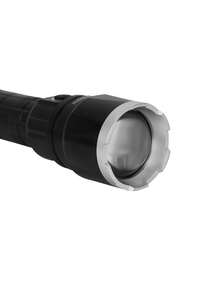 كريبتون - مصباح يدوي LED قابل لإعادة الشحن - تصميم محمول ، بطارية 4000 مللي أمبير مع مصابيح تشغيل ومؤشر لمدة 4 ساعات | مثالية للتخييم والسفر والمزيد - Image 1