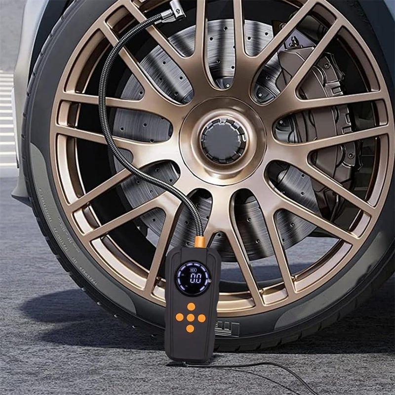 Jump Starter, Power Pack Jump Start Battery Pack for Car Motorcycle E-bikes, Quick Inflation Pump, Tire Pressure Monitor 12V LED Full Screen Display - Image 4