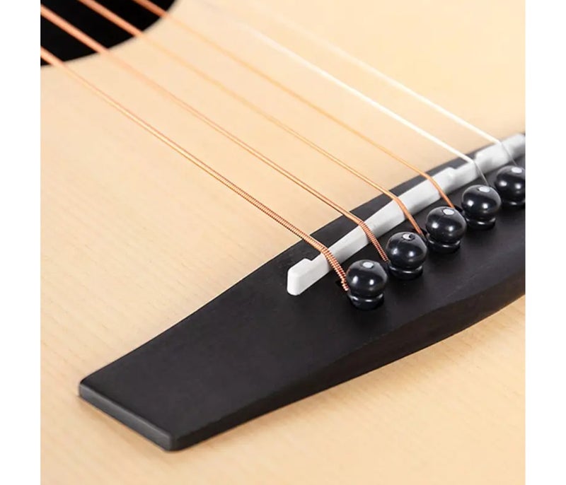 Enya Grand Auditorium Acoustic Guitar - Natural - Image 3