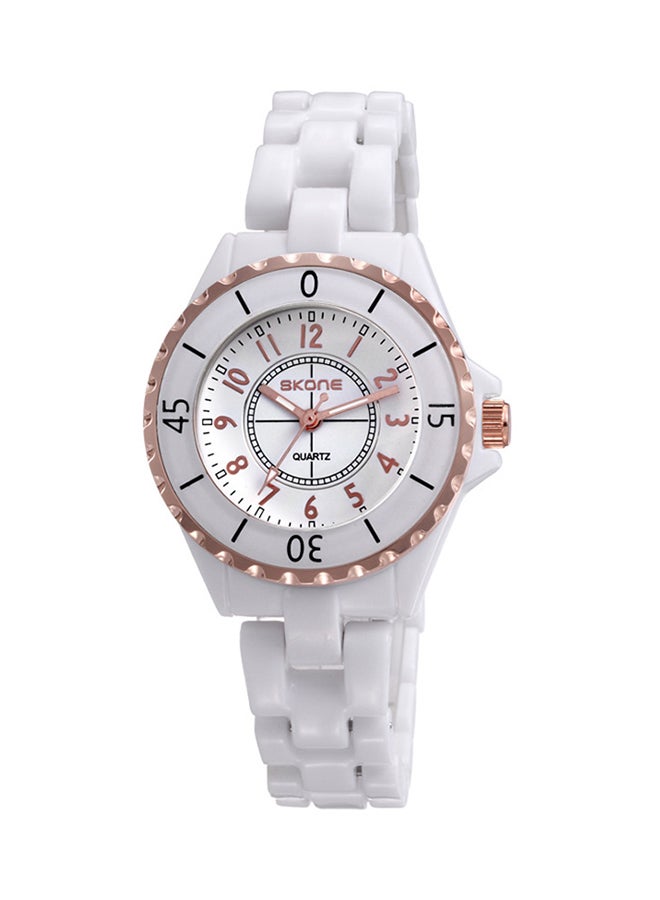SKONE Women's Water Resistant Ceramic Analog Watch 7241