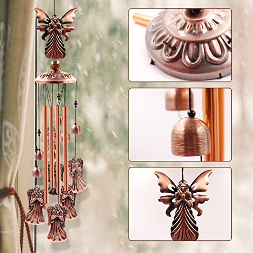 Ukulork Wind Chimes Outdoor Clearance, Ukulork Angel Aluminum Tube Windchime with S Hook,Patio Garden Decor, Housewarming Gift. - Image 4