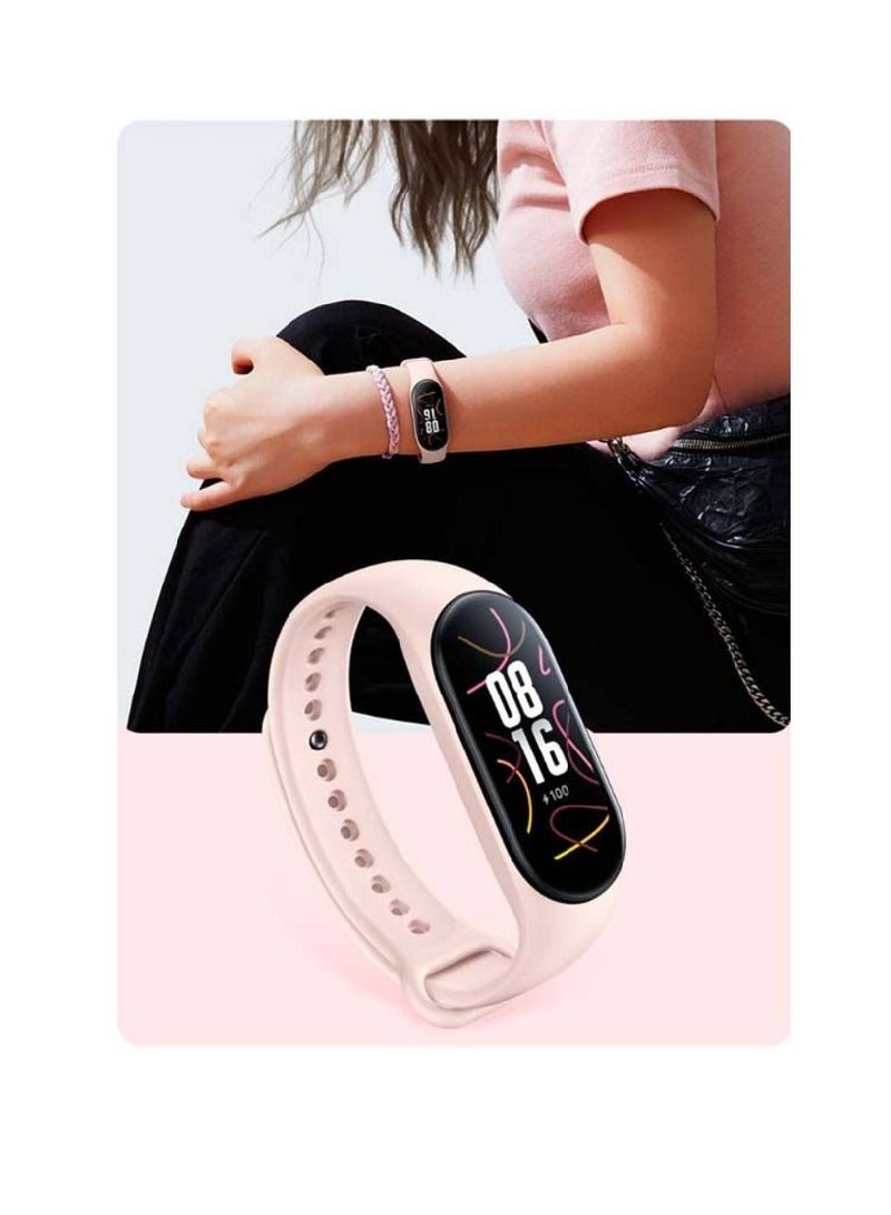 Silicone Strap For Xiaomi Mi Band 7 Pink - Image 3