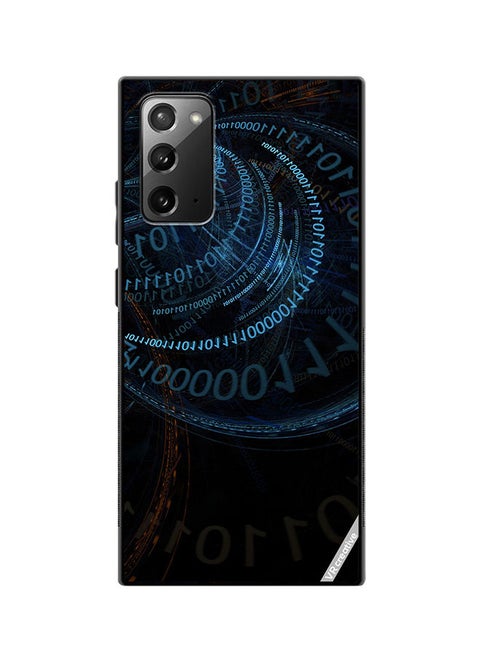 Protective Case Cover For Samsung Galaxy Note20 5G Binary Code Abstract Design Multicolour