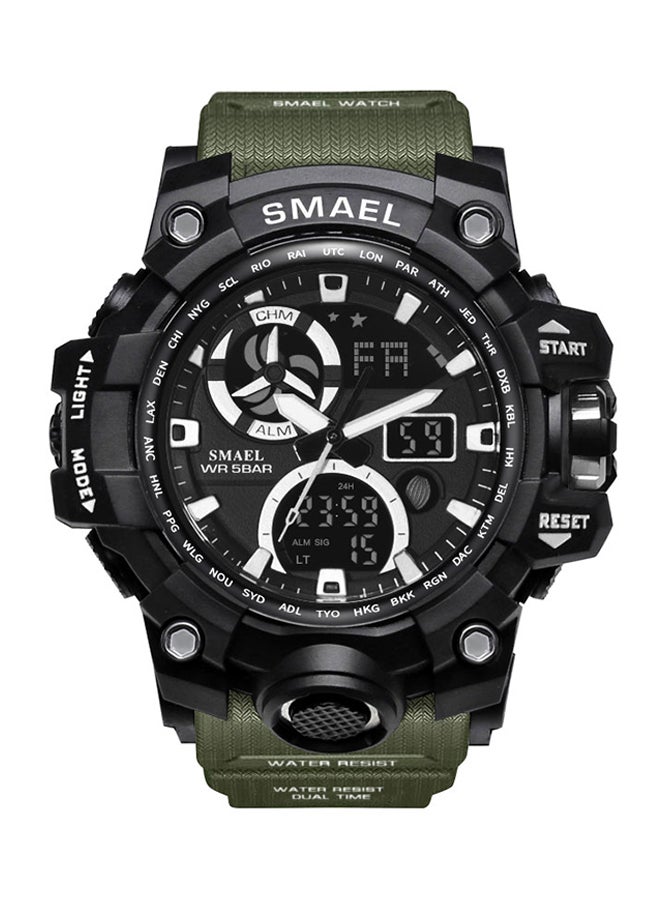 unisex Water Resistant Resin Analog+Digital Watch 1545C