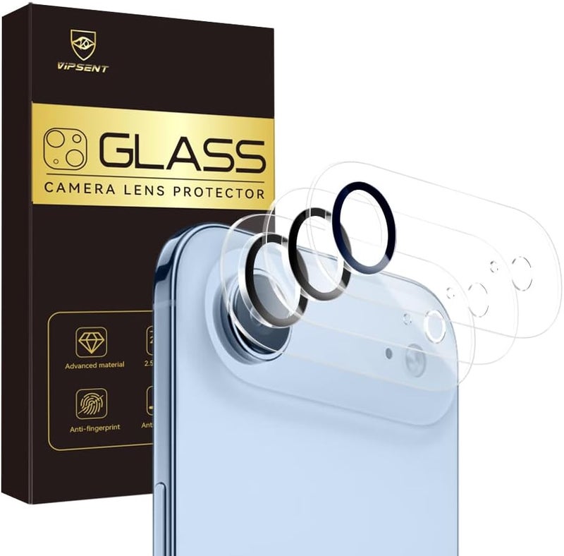 Vipsent Camera Lens Protector for iPhone 17 Air 6.6",9H Tempered Glass，Ultra HD, Scratch Resistance Easy to Install，Case Friendly， 3-Pack - Image 1