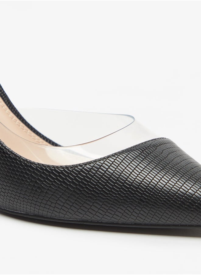 Celeste Women's Textured D'Orsay Stilettos with Back Strap  - Image 5