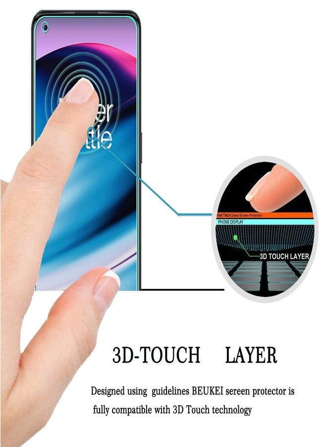 beukei (3 Pack) Compatible for OnePlus Nord N20 5G Screen Protector Tempered Glass,Touch Sensitive,Case Friendly, 9H Hardness - Image 2