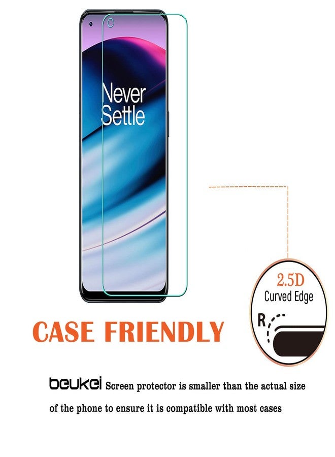 beukei (3 Pack) Compatible for OnePlus Nord N20 5G Screen Protector Tempered Glass,Touch Sensitive,Case Friendly, 9H Hardness - Image 4