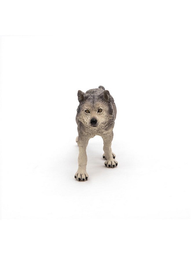 Papo Papo - Grey She-Wolf Figure - Wild Animal Toy for Kids Age 3+ - Hand Painted Forest Predator Model - 12.5 x 3 x 6 cm - Durable Plastic Wolf Figurine for Nature Play - Wildlife Collection - 53012 - Image 4