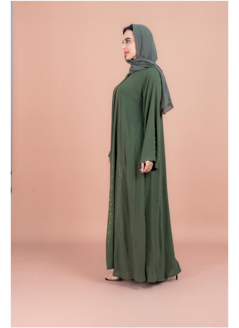IKKXA Modern Crystal Abaya AIK157  - Image 3