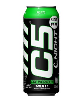 C5 Energy C5 Energy Drink Night Mojito, Pre Workout, Zero Caffeine, Sugar Free, Zero Calories with Beta Alanine, L-Arginine 16fl.OZ, 473ml Caffeine Free Preworkout Pack of 12  - Image 2