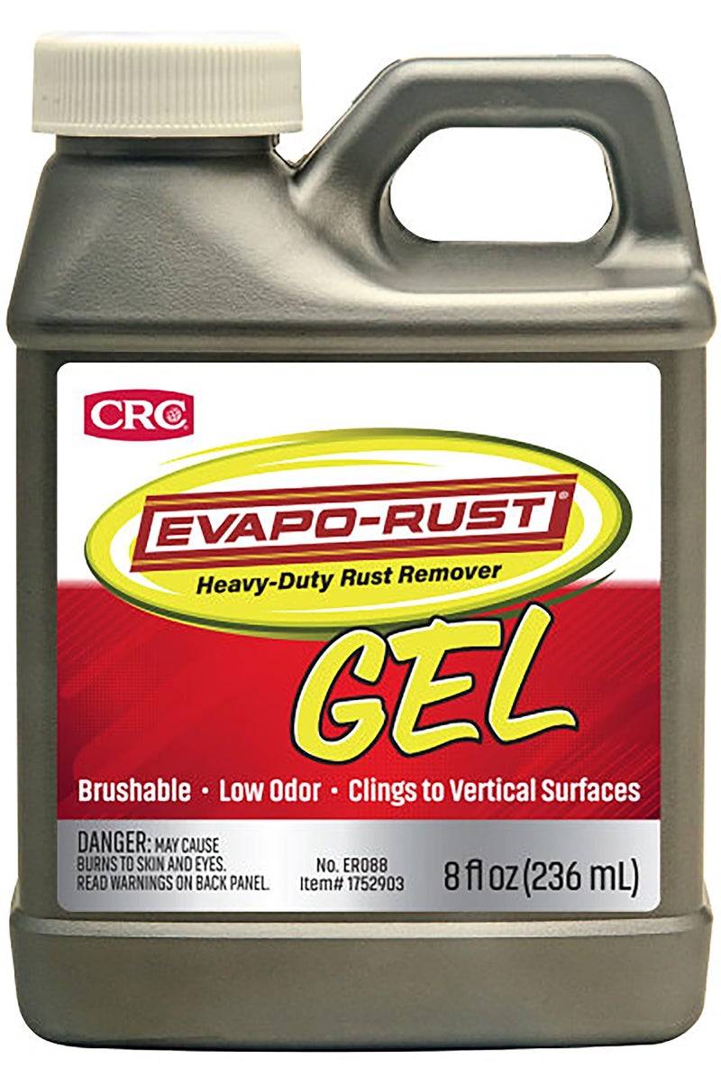 Evapo-Rust CRC Evapo-Rust Gel Rust Remover, 8 Fl Oz, Rust Remover for Vertical Surfaces, Eliminates Oxides from Aluminum, Cast Iron, and Steel - Image 1