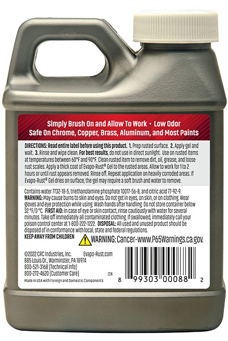 Evapo-Rust CRC Evapo-Rust Gel Rust Remover, 8 Fl Oz, Rust Remover for Vertical Surfaces, Eliminates Oxides from Aluminum, Cast Iron, and Steel - Image 2