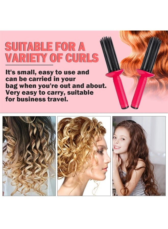 FERCAISH 2Pcs Styler for Curly Hair, Shaggy Curly Hair Styling Tool - Straightening Iron Curl Straightener, Hair Curling Roll Comb - Image 5