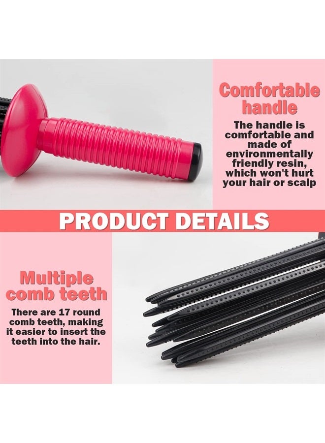 FERCAISH 2Pcs Styler for Curly Hair, Shaggy Curly Hair Styling Tool - Straightening Iron Curl Straightener, Hair Curling Roll Comb - Image 3