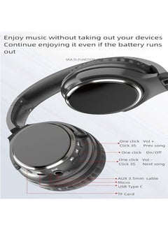 General Wireless bluetooth headphones Hybrid on-ear headphones, on-ear microphone with stereo HiFi speaker Wireless helmet Over-ear noise cancellation  - Image 5