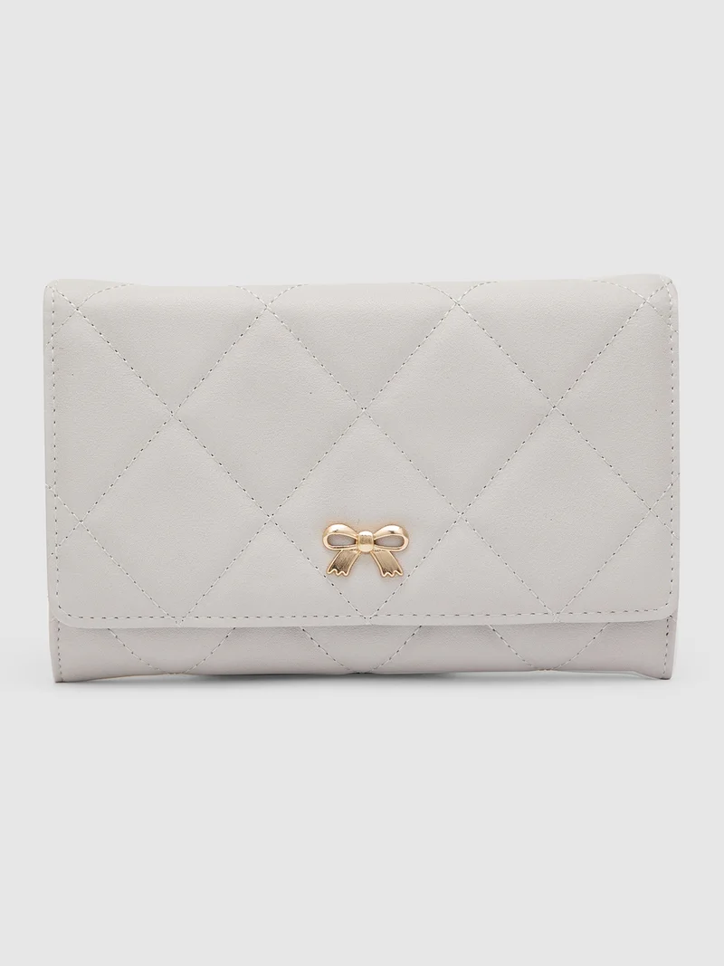 Globus Women Grey Textured Pouch Sling Bag